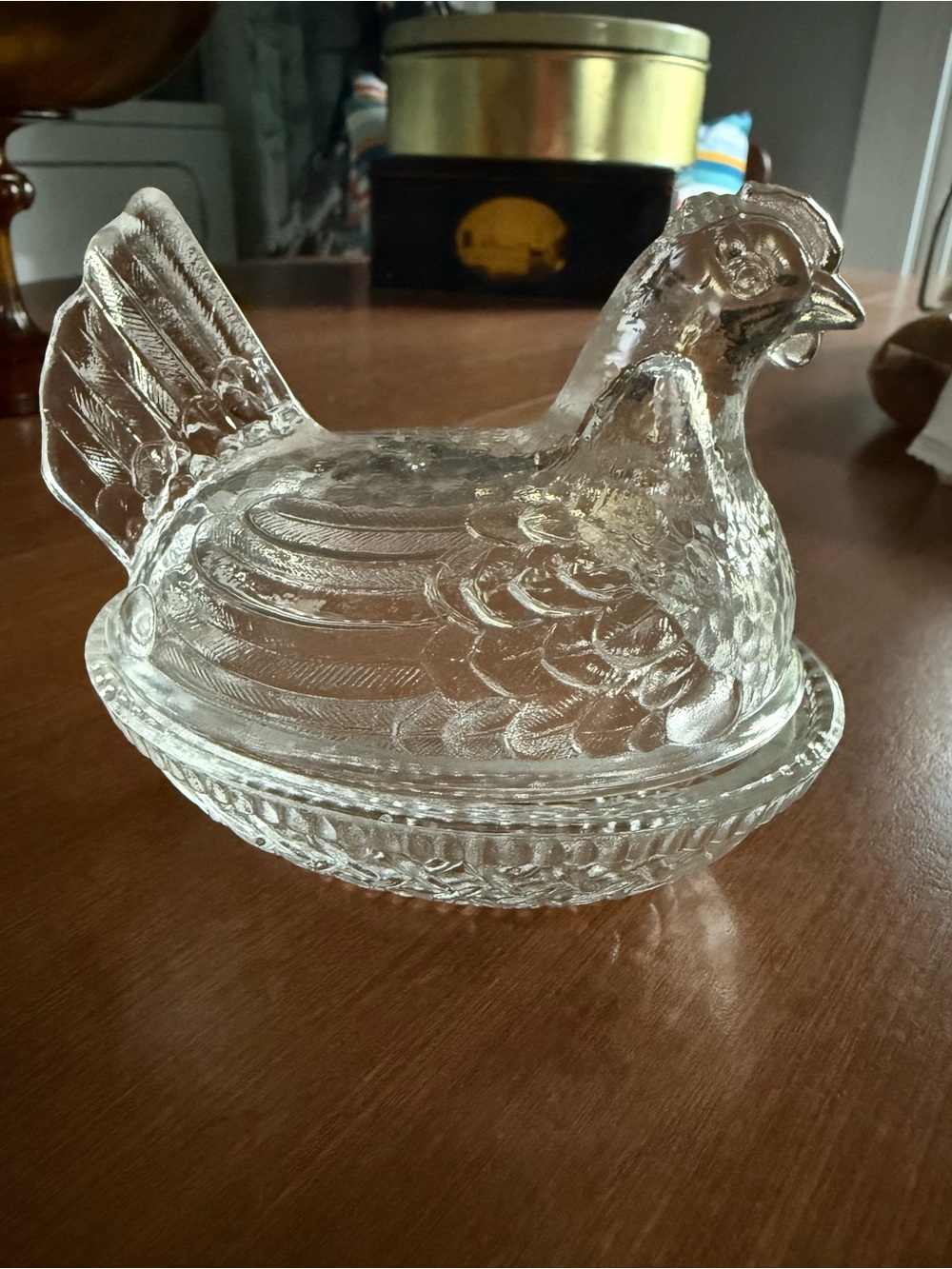 Rosso / Wilkerson crystal clear hen on nest 4.5 in - Picture 3 of 7